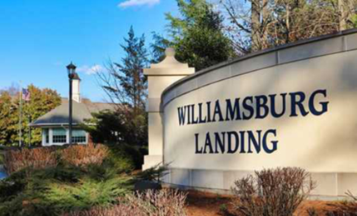 Williamsburg Landing Private Community entrance Sign