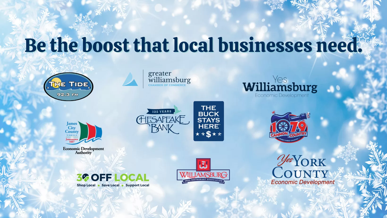 boost banner with partner logos